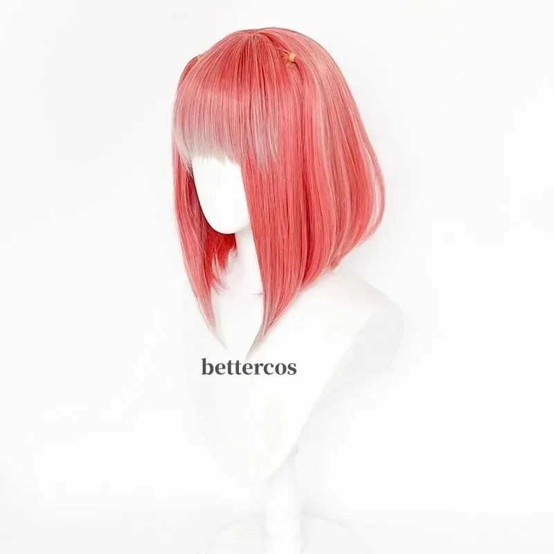 Candy 2025 Nakano Nino Cosplay Wysokiej Jakości Dziewczęca Peruka 38cm Długie Włosy Halloween Party Role Play + Czepek pod Perukę