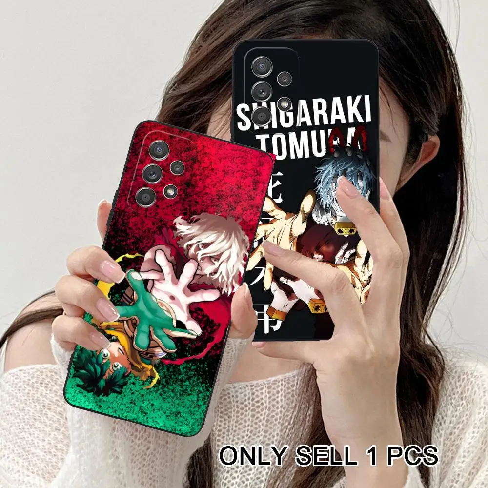MHA Tomura Shigaraki Phone Case for Samsung Galaxy A57 56 55 54 53 52 51 37 36 35 34 33 32 31 5G Soft TPU Shockproof Cover