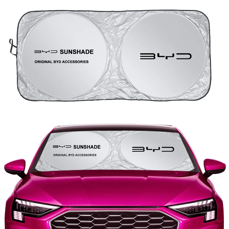 Car Sunshade Front Window Parasol UV Protective Cover for BYD Atto 3 Song F0 Qin Pro G3 I Han Tang EV F3 E6 Dmi Yuan Song Plus