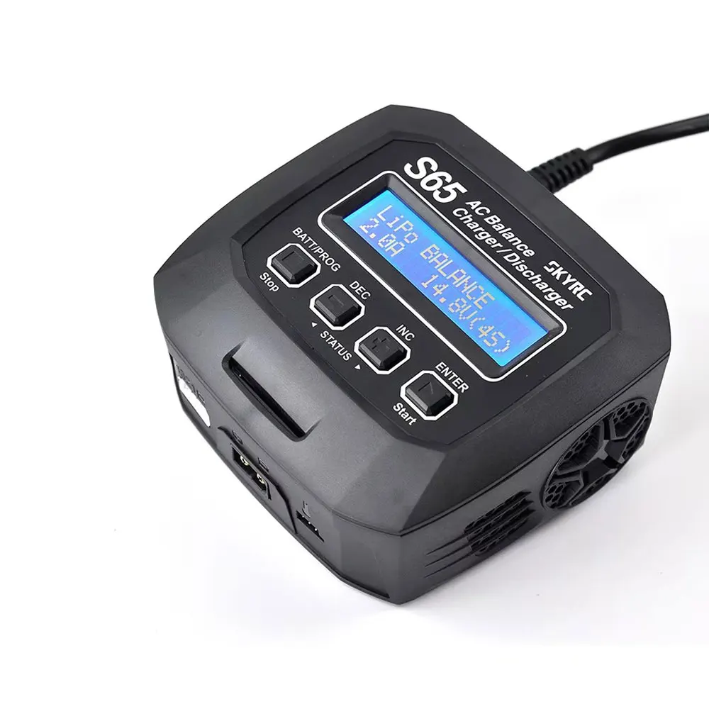 SKYRC S65 AC Balance Charger 10W Discharger XT60 Connector 65W 6A Smart Charger for LiPo/LiFe/Lilon/NiMH/NiCd/PB/LiHV VS B6 S60