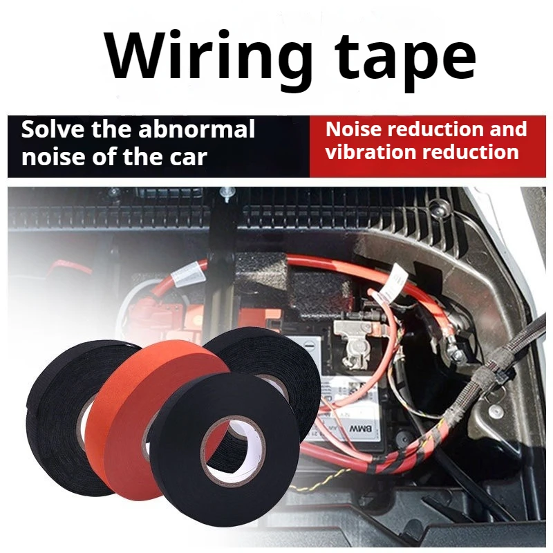 15m Tape Car Engine Compartment Car With High Temperature Resistance Insulation Flame Retardant Velvet Electrical Tape Cloth