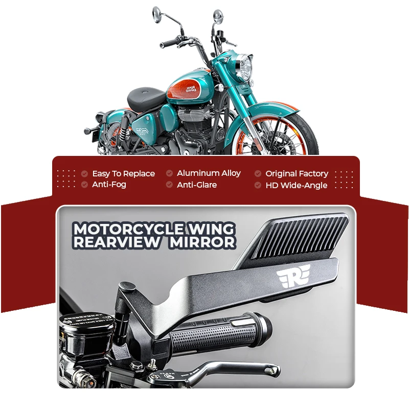 

Регулируемое зеркало заднего вида из сплава ночного видения для мотоцикла Royal Enfield Meteor 350 Royal Enfield Meteor 350 500