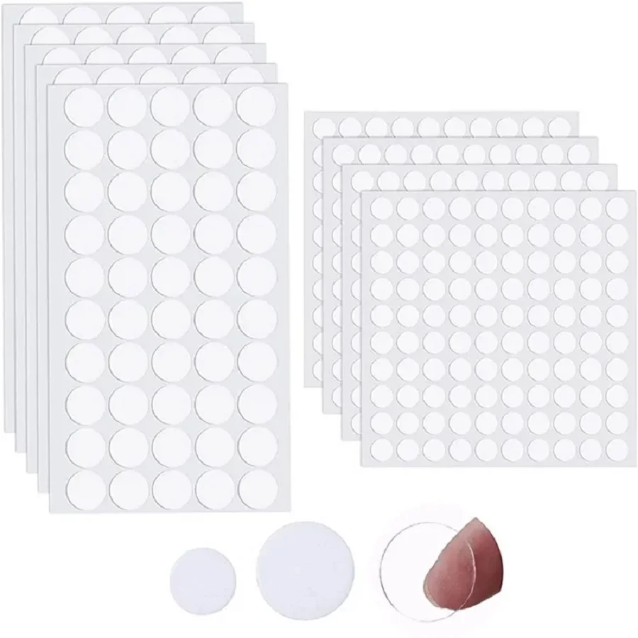 8/10/15/20/25mm Acrylic Double-sided Round Seamless Tape 0.5mm  No Trace Round Self Adhesive Dots Stickers Household Decoration