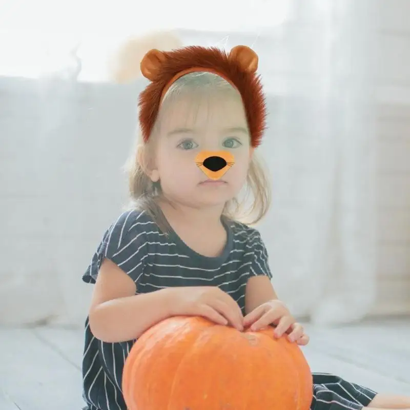 N5KF Halloween Lion Dress Up Costume Animal Costume For Kid Birthday