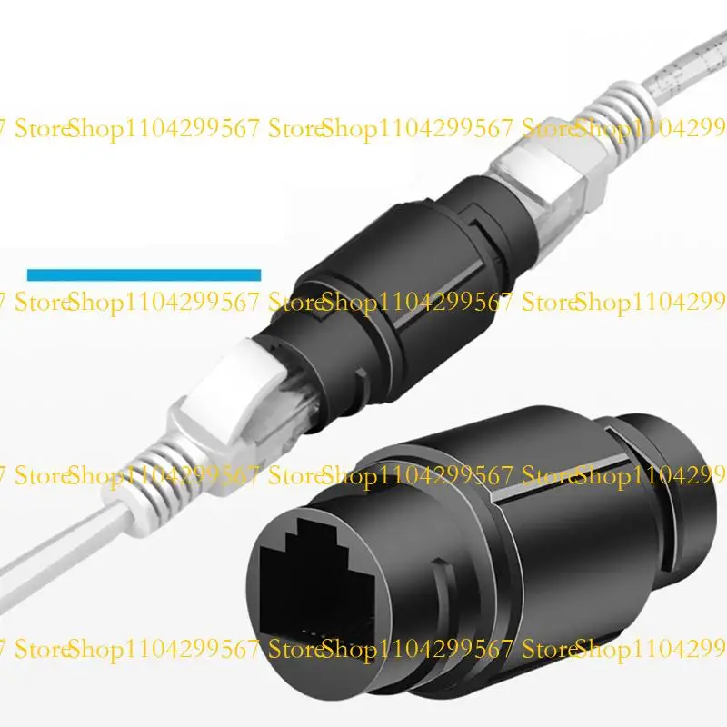 CS1W RJ45 Waterproof IP67 Ethernet Connector Kabel Kabel Double Head LAN Adapter