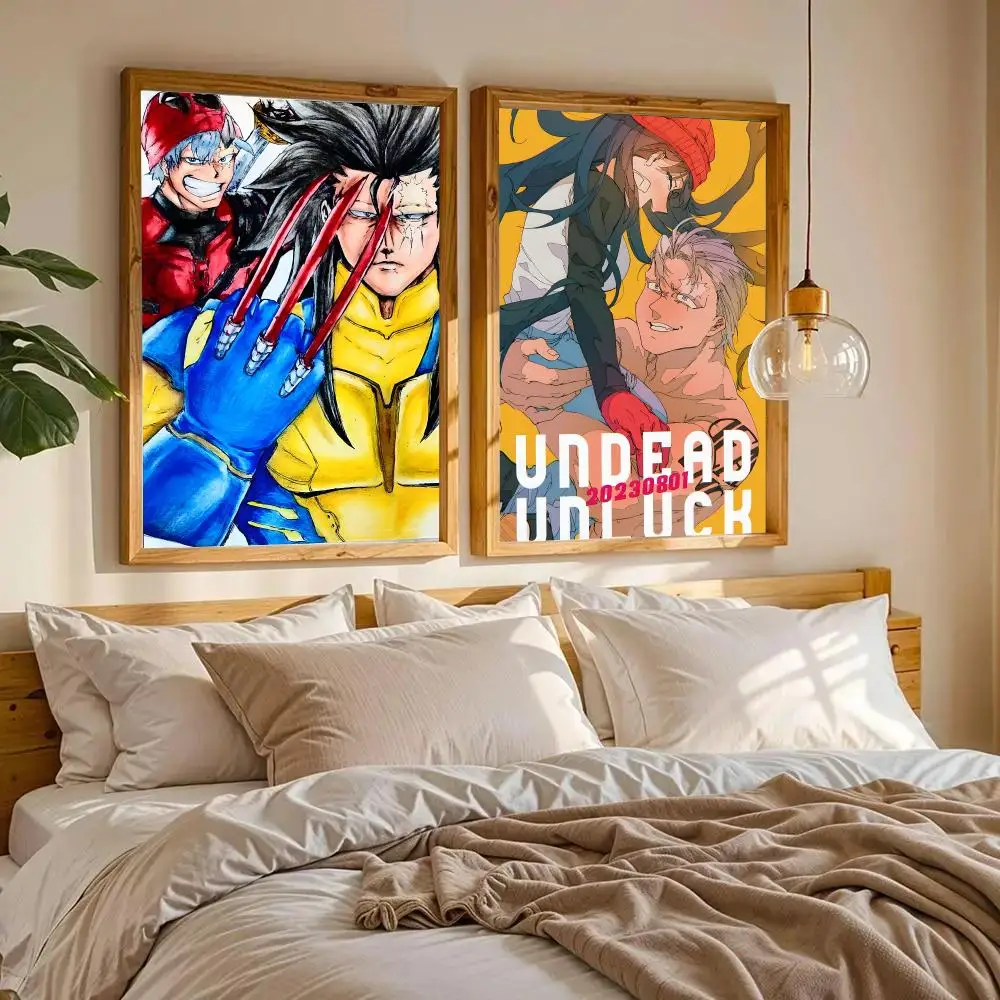 U-Undead UnluckS Poster Wall Art Wall Stickers Home Living Room Bedroom Bar Office Decor Prints Personalized Gift