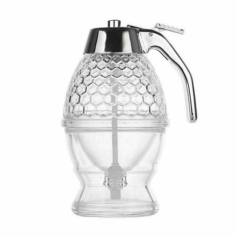Syrup Juice Dispenser Honey Storage Jar Decorative Ornament Bee Jar Transparent Seasoning Jar Kitchen Spice Jar 200ml