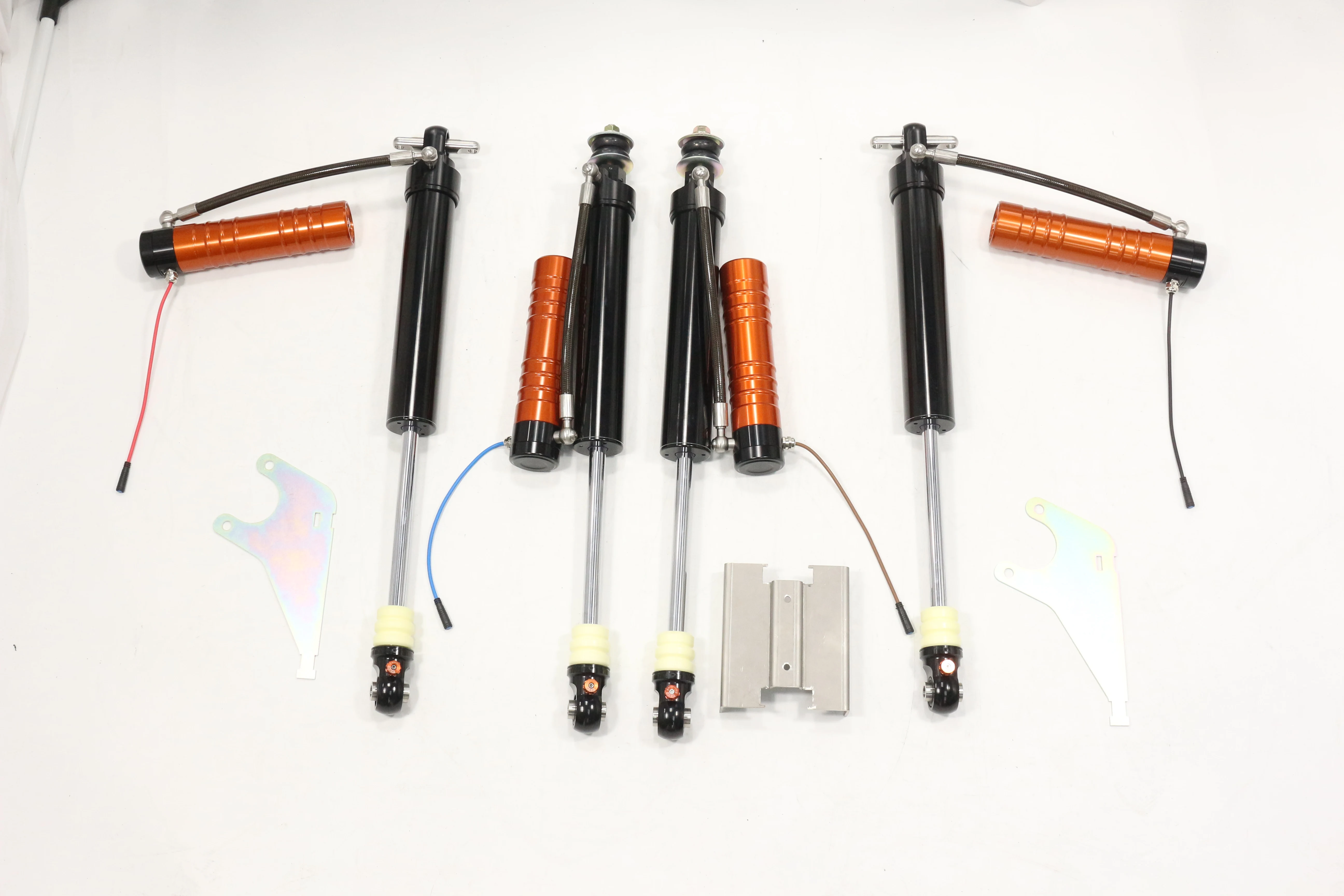 New 0-2.5 INCH Compression Rebound Adjustable Gas Suspension Lift Kit Shock Absorber Electronic Set 12 Months