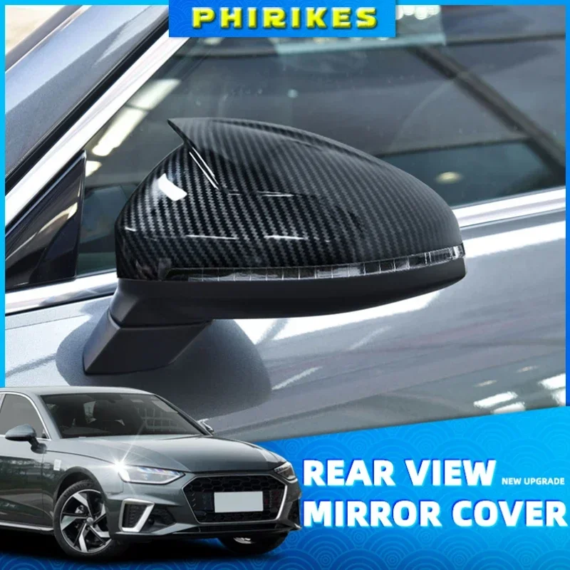 

Glossy Black Side Rear View Rearview Mirror Replace Cap Cover For Audi A4 S4 RS4 B9 2016 -2020 A5 S5 RS5 8W6 Car Styling