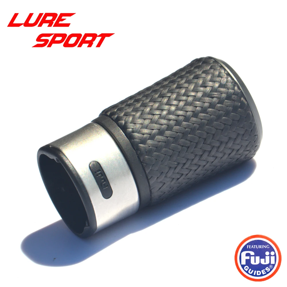 Комплект из 2-х алюминиевых колпачков Proton Weave Carbon для удилищ FUJI KDPS16 с длинной гайкой, компонент для сборки и ремонта удилищ, аксессуар для самостоятельной сборки.