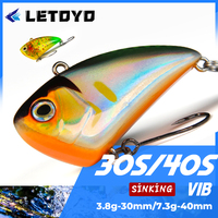 LETOYO Rapid Sinking VIB 3.8g 7.3g Artificial Hard Baits Underwater Fast Vibration Lure Wobblers For Perch Bass Fishing Lures