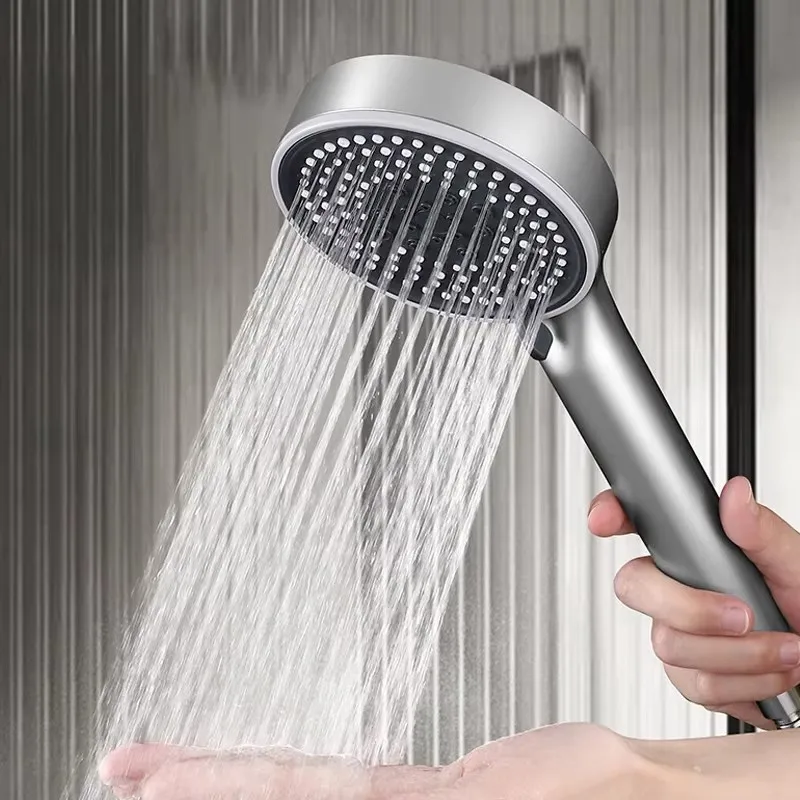 5 Modes 12cm Big Panel Shower Head Water Saving High Pressure Adjustable Shower Head Spray Nozzle Massage Rainfall Bathroom