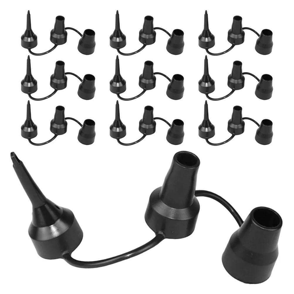 10Pcs Electric Pump Nozzles Multifunctional Inflator Deflator Vacuum Compression Bags Air Pump Adapter for Inflatables Car Home