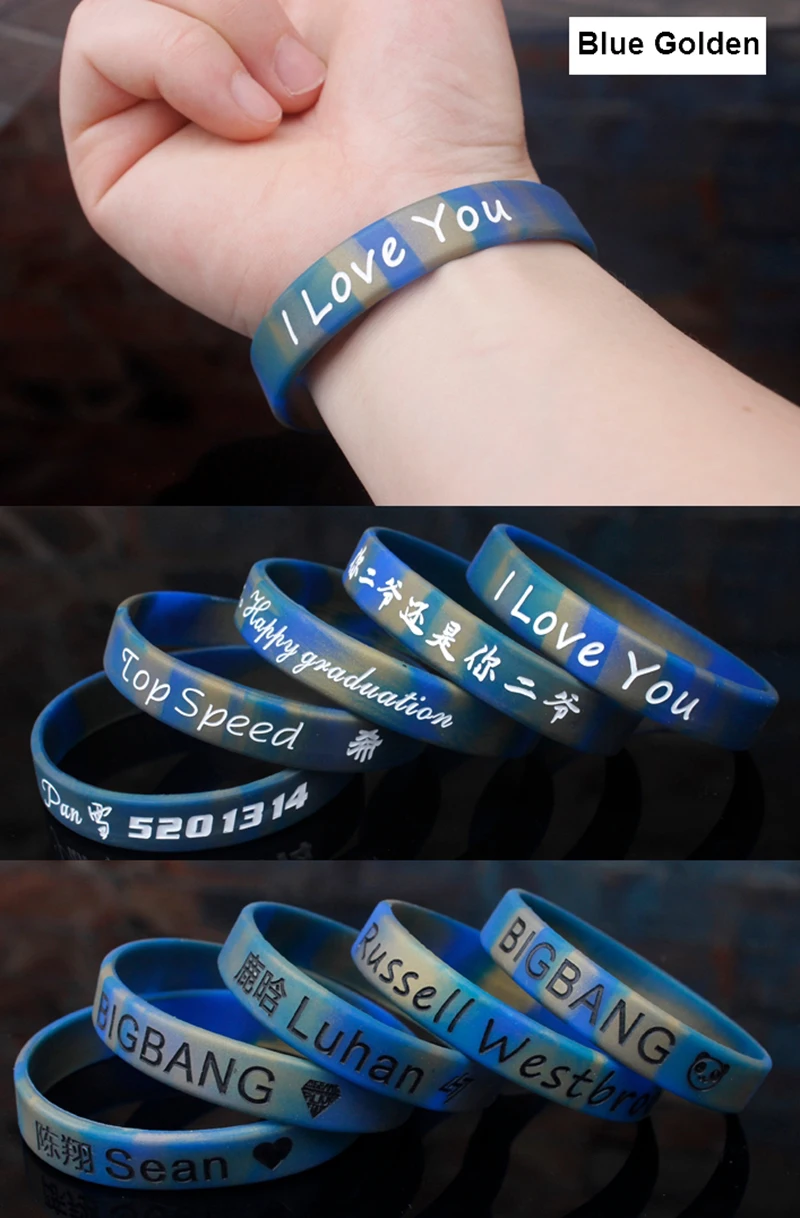 1 Stück graviert personal isierte benutzer definierte Armband sos id Armband Telefon nummer Silikon DIY Band für Geburtstags feier Ereignisse Anti-Lost – Detail 21