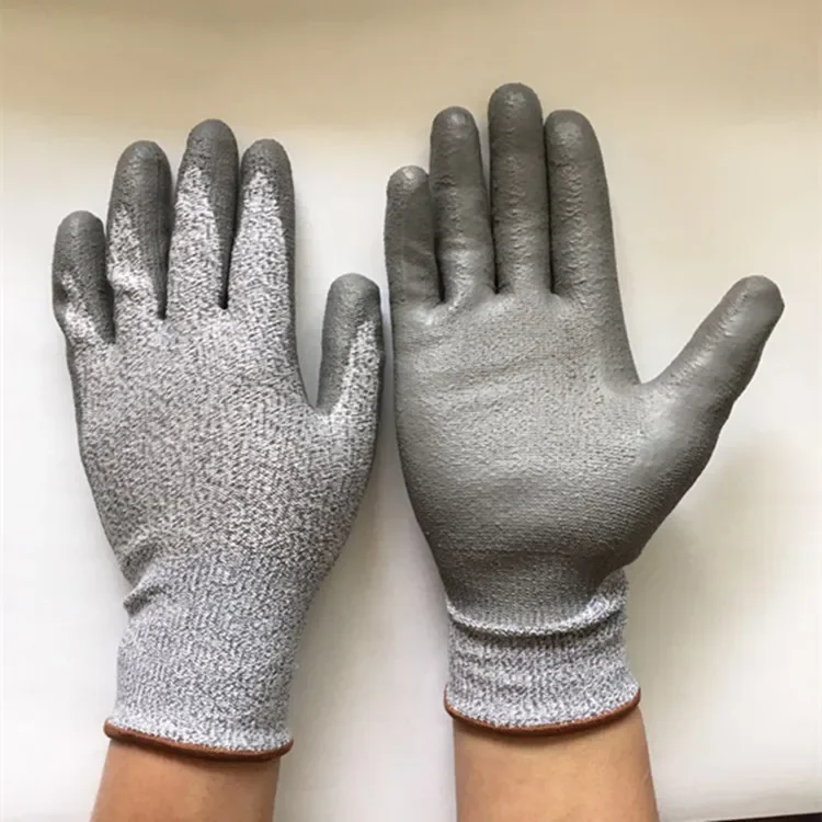 Wear Resistant Breathable Impregnated PU Anti Slip and Injury Resistant Gloves Labor Protection Gloves