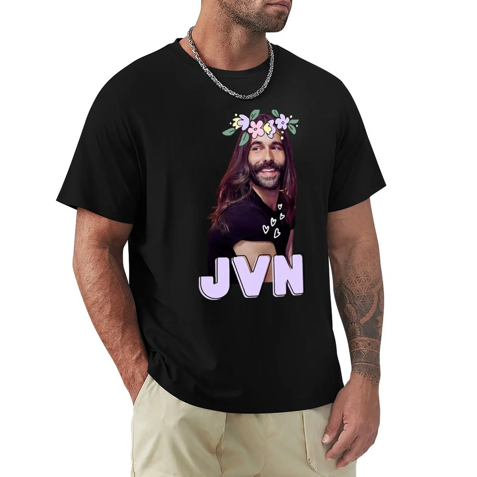 Jonathan Van Ness T-Shirt Relaxed Casual Short Sleeve Tee