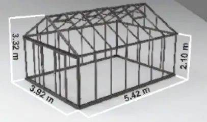 Iron Gazebo Prefabricated House Greenhouse Prairie Party Garden Planting Cafe