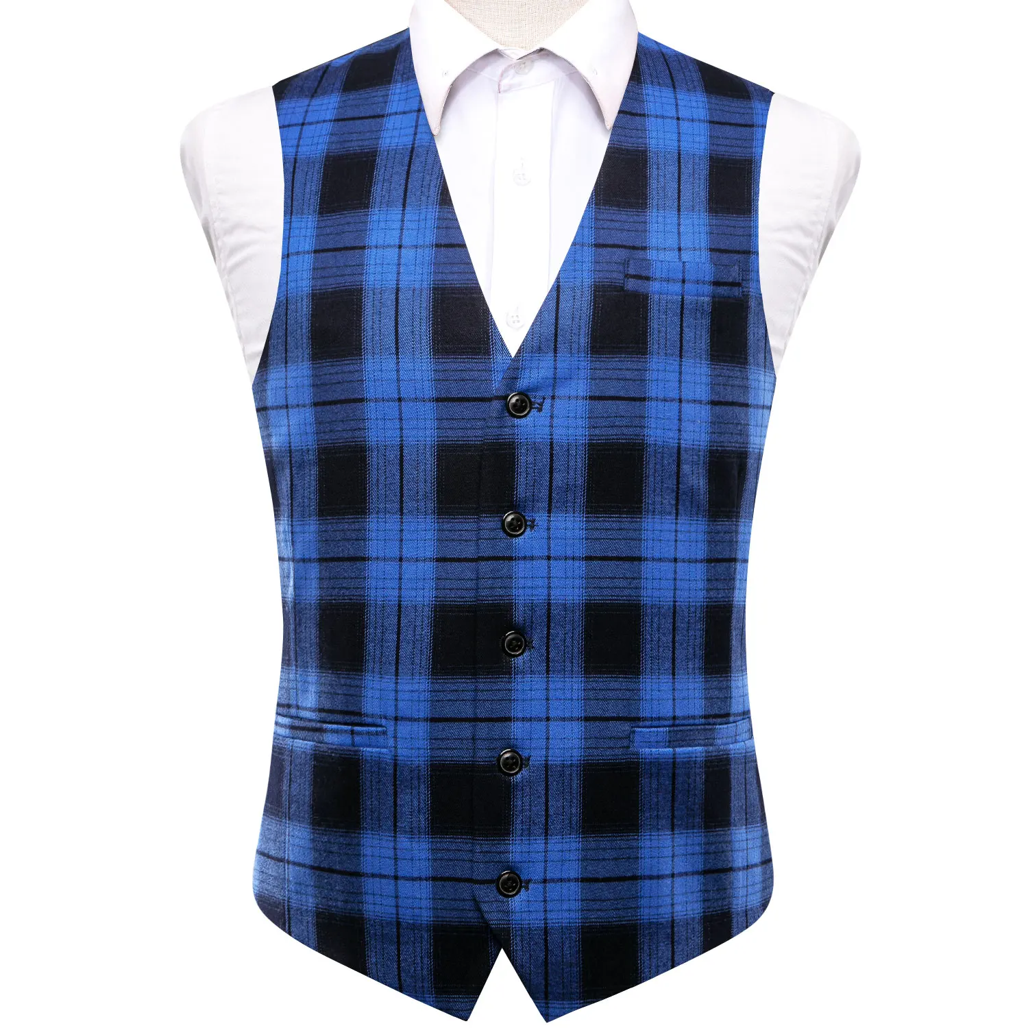 Hi-Tie Designer Viscose Mens Suit Vest Jacquard Striped Waistcoat Sleeveless Jacket High Quality Casual Stylish Wedding Business