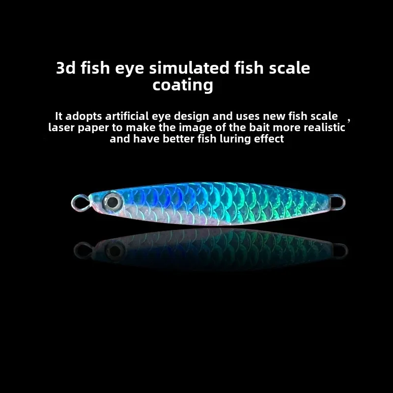 Lure bait, long throwing distance, sharp hook tip, beautiful color, simulated fish scale, easy fishing, all water layers