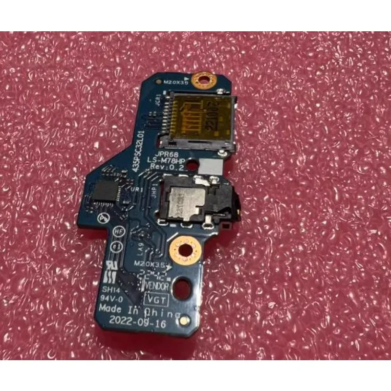 NEW Audio Card for HP TPN-C169 USB LS-M78JP Audio SD Card Reader Small Board LS-M78HP