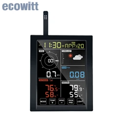 Ecowitt-Console De Exibição De Estação Meteorológica, Gateway WLAN, Receptor De Umidade De Temperatura Barométrica, WN1980_C