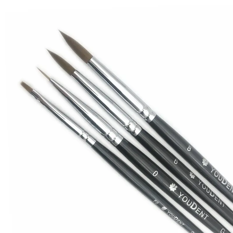 4szt Szczotka dentystyczna porcelanowa Pióro dentystyczne Narzędzia dentystyczne Materiały laboratoryjne Narzędzia dentystyczne Szczotka dentystyczna Pióro ceramiczne Szczotka dentystyczna