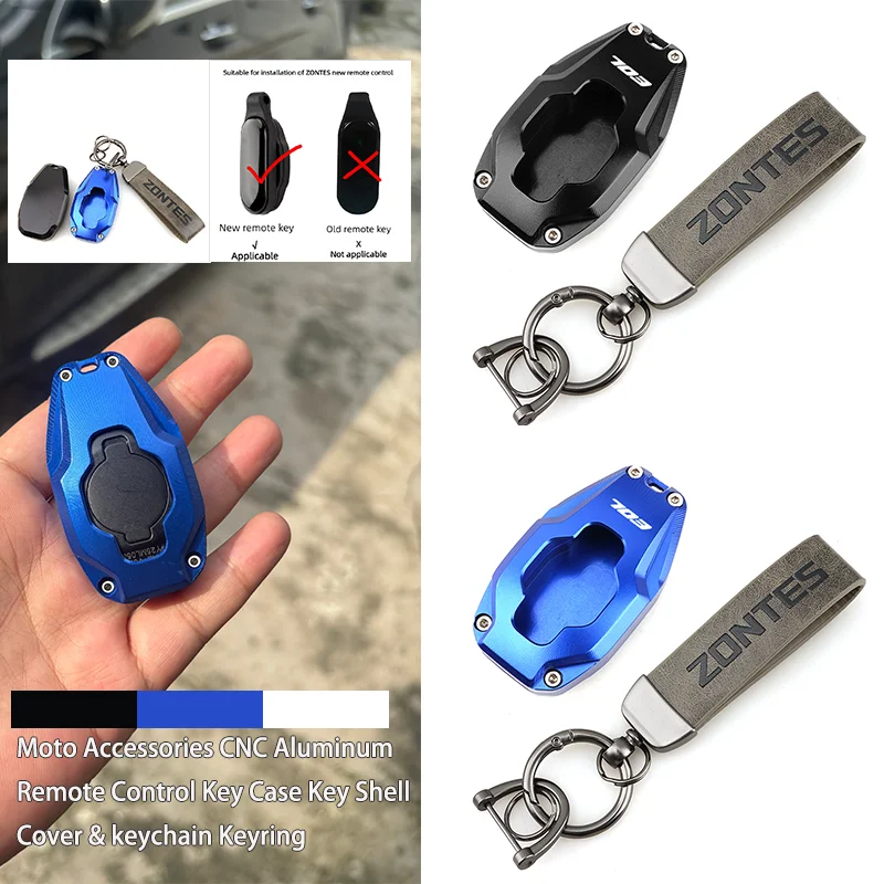 Fit-For-Zontes-703-F/R/RR/T-703F-Adventure-703R-703RR-703T-Moto-CNC-Remote-Control-Key-Case-Key-Shell-Cover-keychain-Keyring