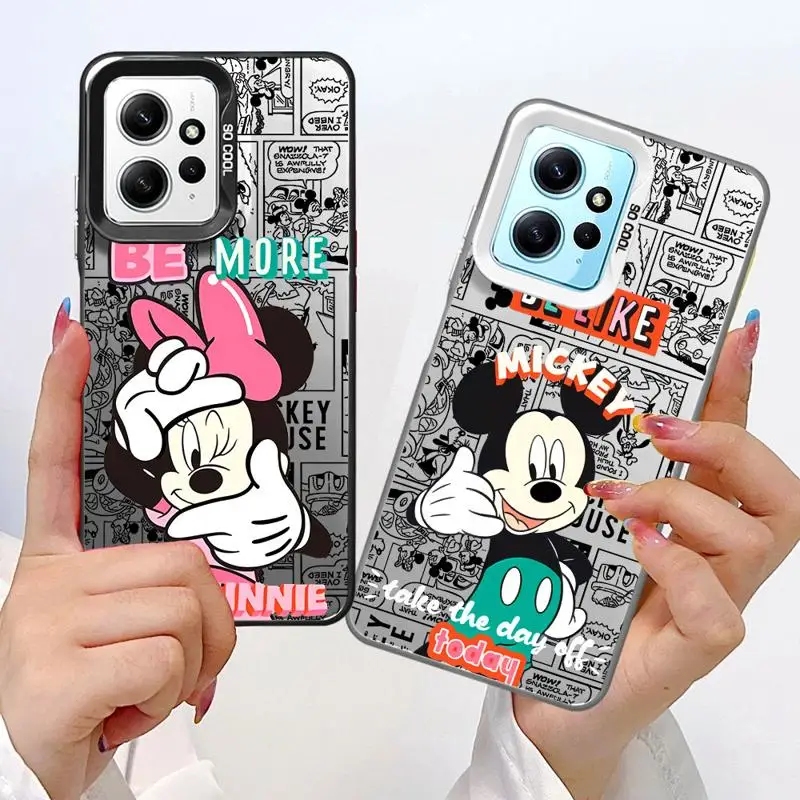 

Disney Mickey Minnie Lovely for Xiaomi Redmi A1 A2 Plus A3x 12 13 12C 13C 5G Poco C50 C51 C61 X3 NFC Phone Case soft fundas