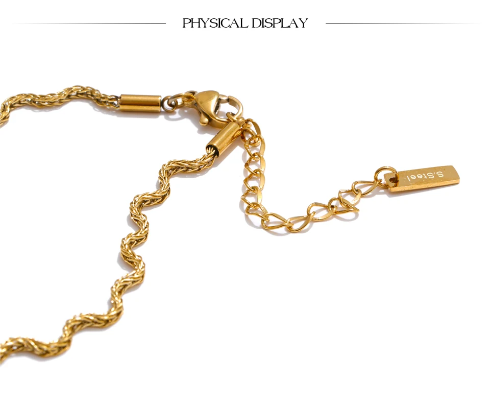 Yhpup 2025, eingetroffen, Edelstahl, neue Kette, schicke Qualität, Halskette für Damen, modisch, wasserdicht, PVD-beschichtet, Kragen, Schmuck, Geschenk – Detail 8