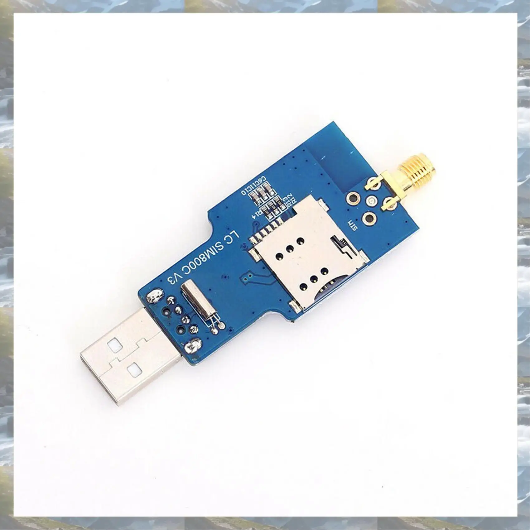 T82C Diskon Besar-2X USB Ke Gsm Serial Gprs Sim800c Modul Kontrol Komputer Bluetooth + Antena