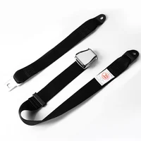 Cinturón de seguridad de avión de dos puntos para coches, autobuses, vehículos turísticos, carril de alta velocidad, asiento de aviación, accesorios de cinturón de seguridad