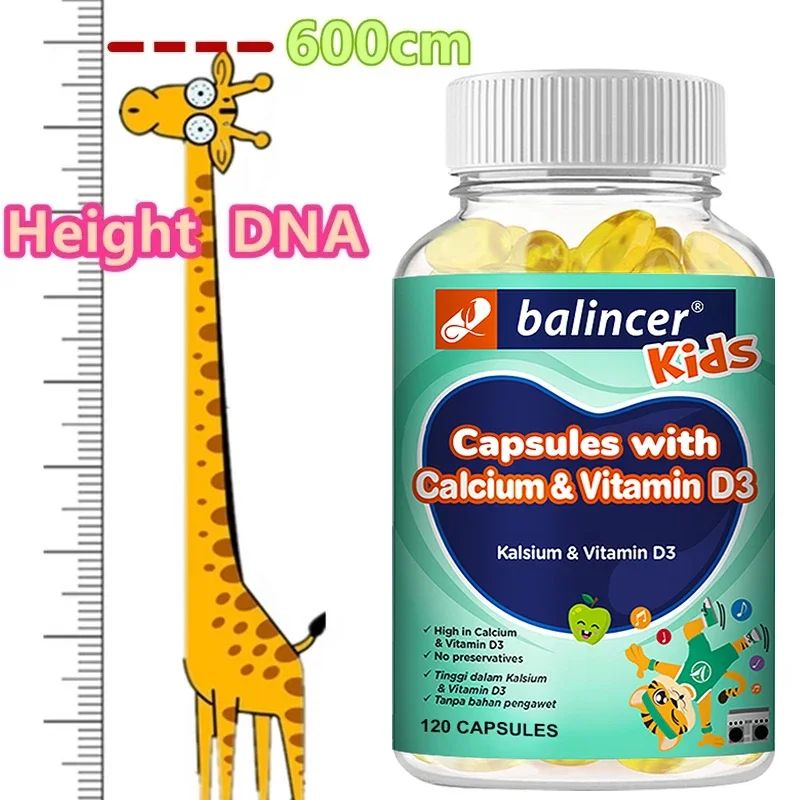 Height Growth - Supplements Calcium, Vitamins, Minerals and Essential Nutrients To Help Children, Teenagers & Adults Grow Taller