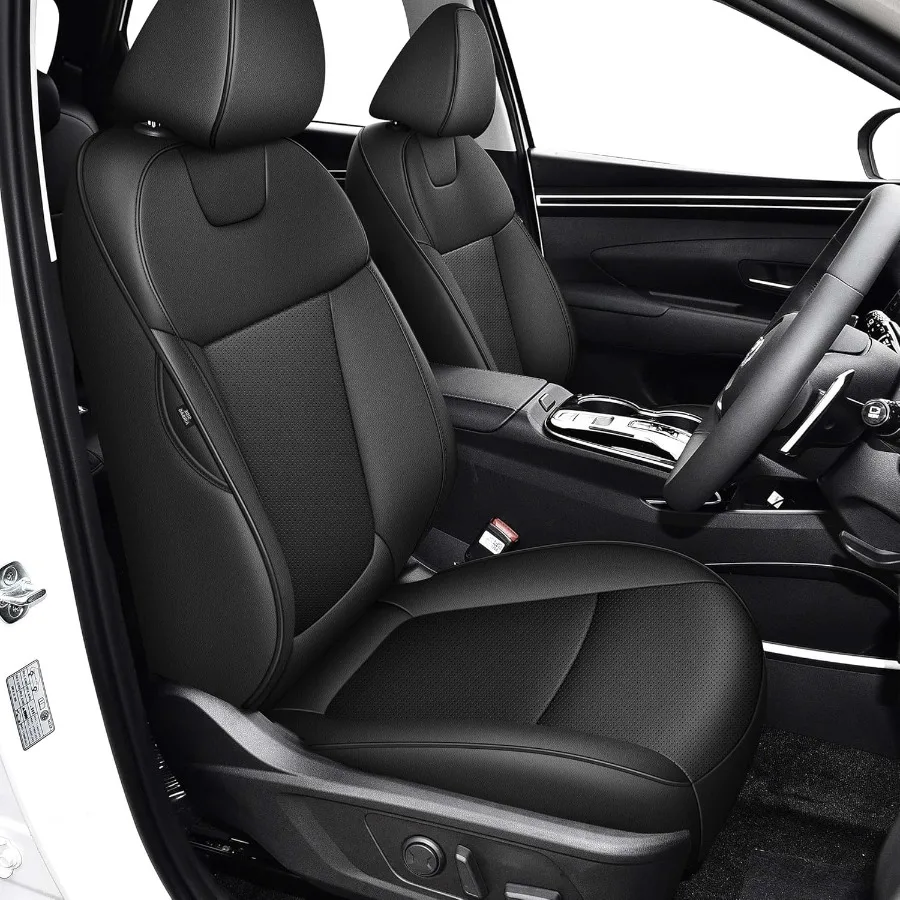 

Чехлы на сиденья на заказ для Tucson 2022 2023 2024 XRTSE SEL N Line Limited из искусственной кожи, полный комплект, совместимая с подушкой безопасности, автомобильное сиденье Pro