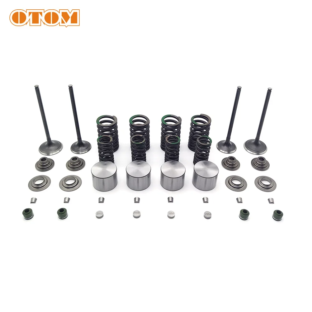 OTOM Motorcycle Valve Spring Assembly Kit Scooter Engine Intake Exhaust Valve Stem Oil Seal For KAWASAKI KLX250 YF300 LONCIN CR6