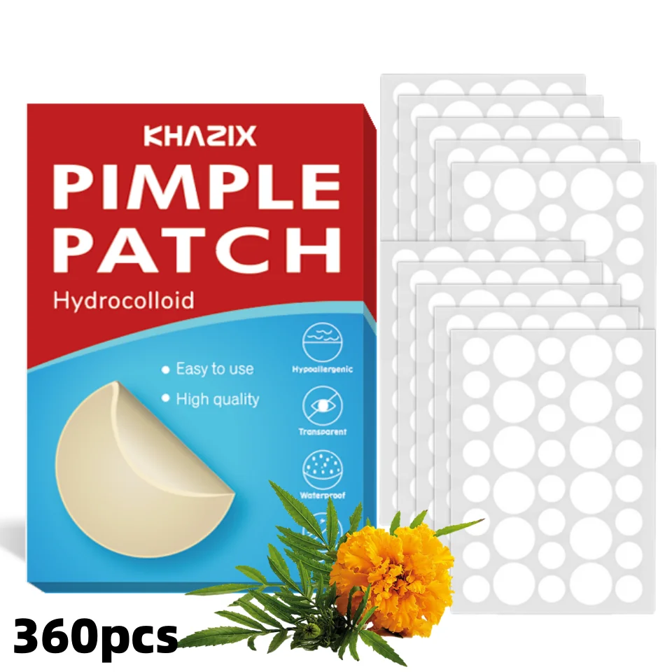 360 قطعة من رقع شفاء حب الشباب الغروانية المائية - تمتص القهلة والزيت، تهيج هادئ، غير مرئي طوال اليوم