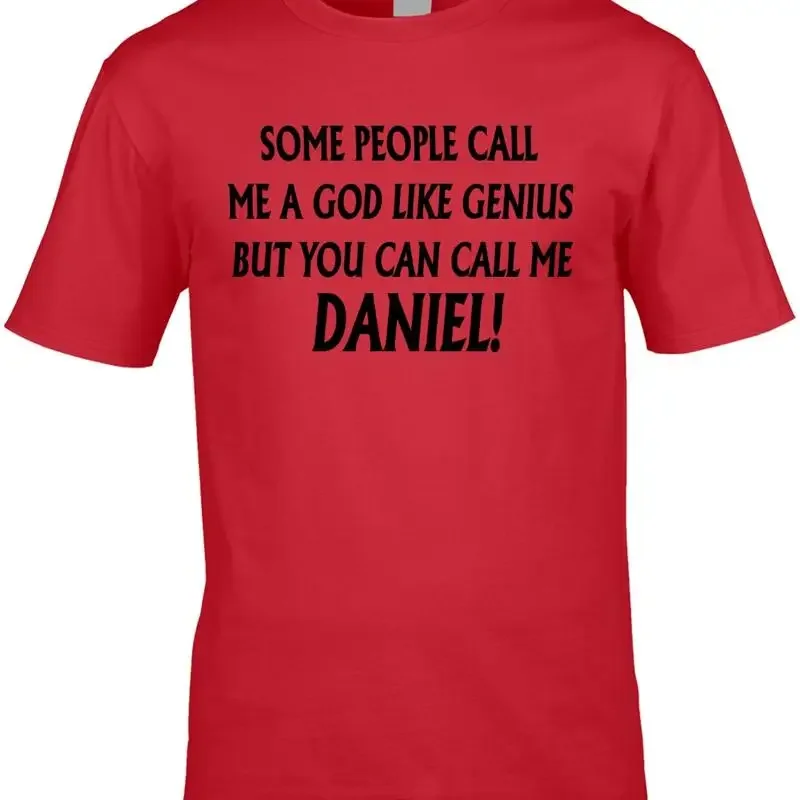Daniel T Shirt Funny Boys Men'S Personalise Any Name 21St 60Th 40Th