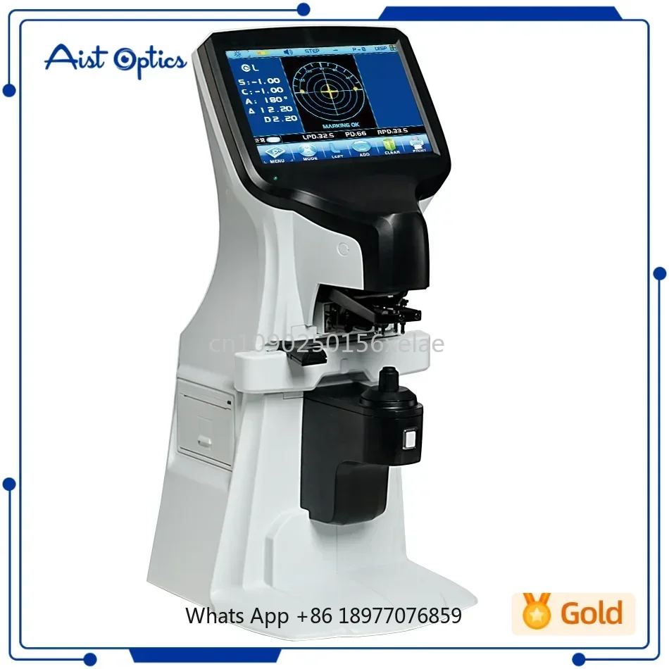 AIST Auto Lensmeter JD-2600D Medidor de lente digital com tela de toque de 7 polegadas Lensometro Instrumentos ópticos