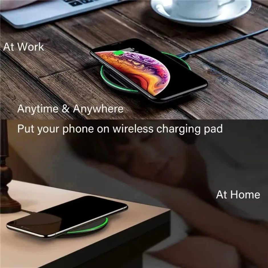 Fast Wireless Charging Pad For Samsung Xiaomi Huawei  Wireless Charger For iPhone 16 15 14 13 12 Pro XS Max Mini