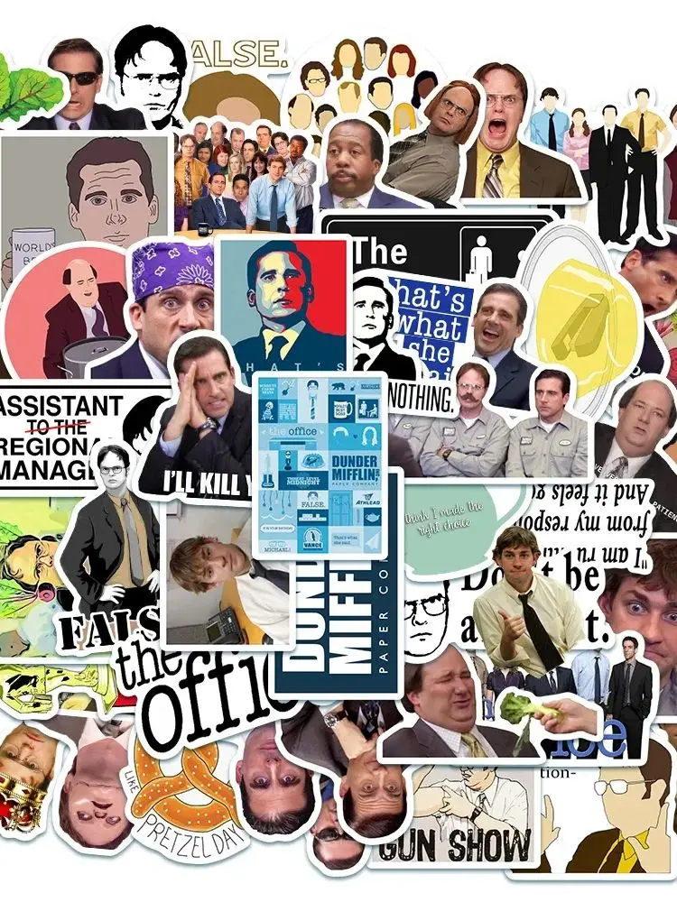 50 pièces émission de télévision le bureau Graffiti autocollants décalcomanie ordinateur portable guitare moto téléphone bagages voiture bricolage drôle autocollant enfant jouet cadeau