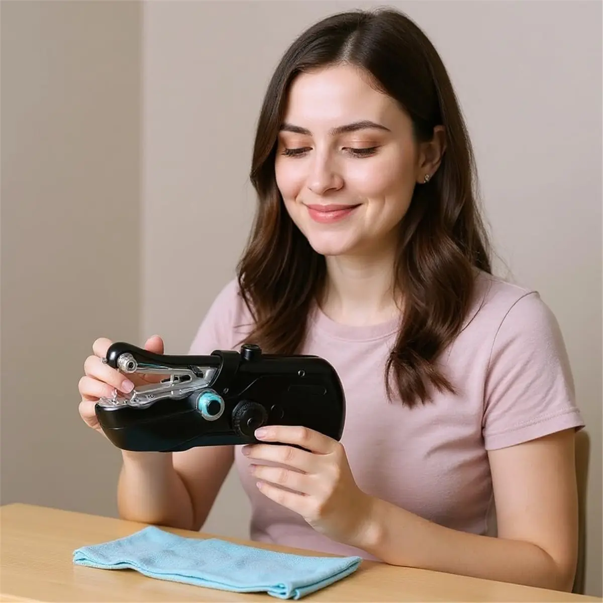 2026 New Portable Handheld Sewing Machine for Beginners-Hand Held Sewing Machine for Adults,for Home Travel Clothes DIY Fabric