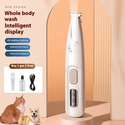 Electric Foot Shaver para Pet, Hair Shaver, Aparador para cão e gato, Fader Clipper, Acessórios de reparo com luz