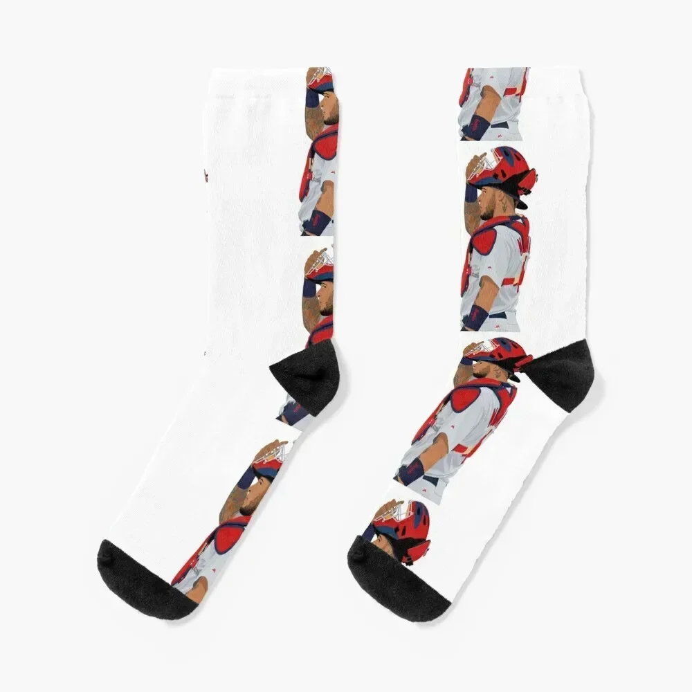 

Yadier Molina 4 Socks Hiking boots retro Run funny sock Ladies Socks Men's