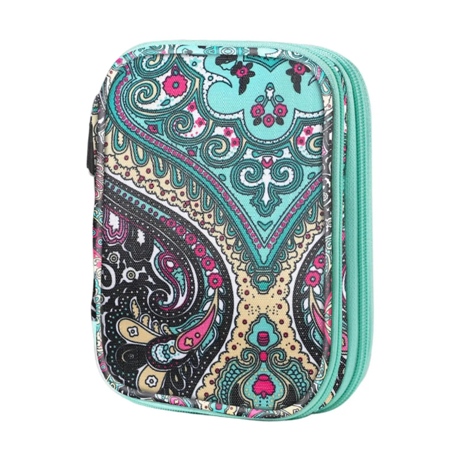 Knitting Needle Storage Bag Empty with Zipper Crochet Hooks Organizer