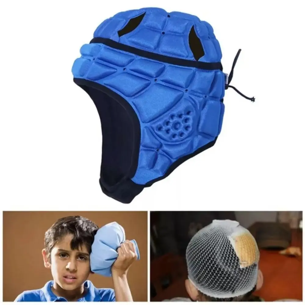 

Sponge Padded Football Protect Helmet Anti-collision Breathable Goalkeeper Helmet Protective Shock Absorption Ski Head Protector