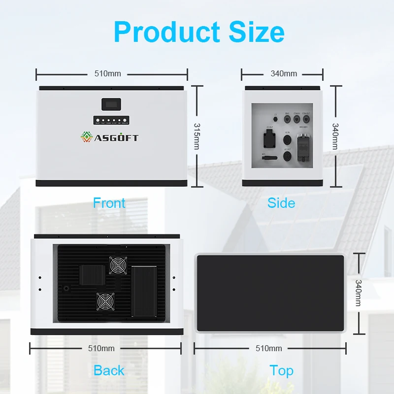 Plug And Play  SystemPlug And Play 3.8KWH Balkonkraftwerk Balcony  System Kit With Micro Inverter All In One 7.6kwh 11