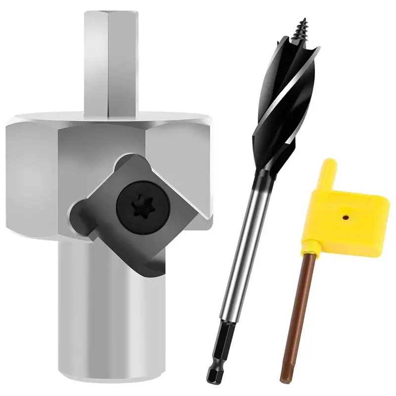 

Woodworking Bench Dog Hole Chamfer Reamer Tool, Deburring Drill Bit,For Standard Electric Drills-[A04I Tools]