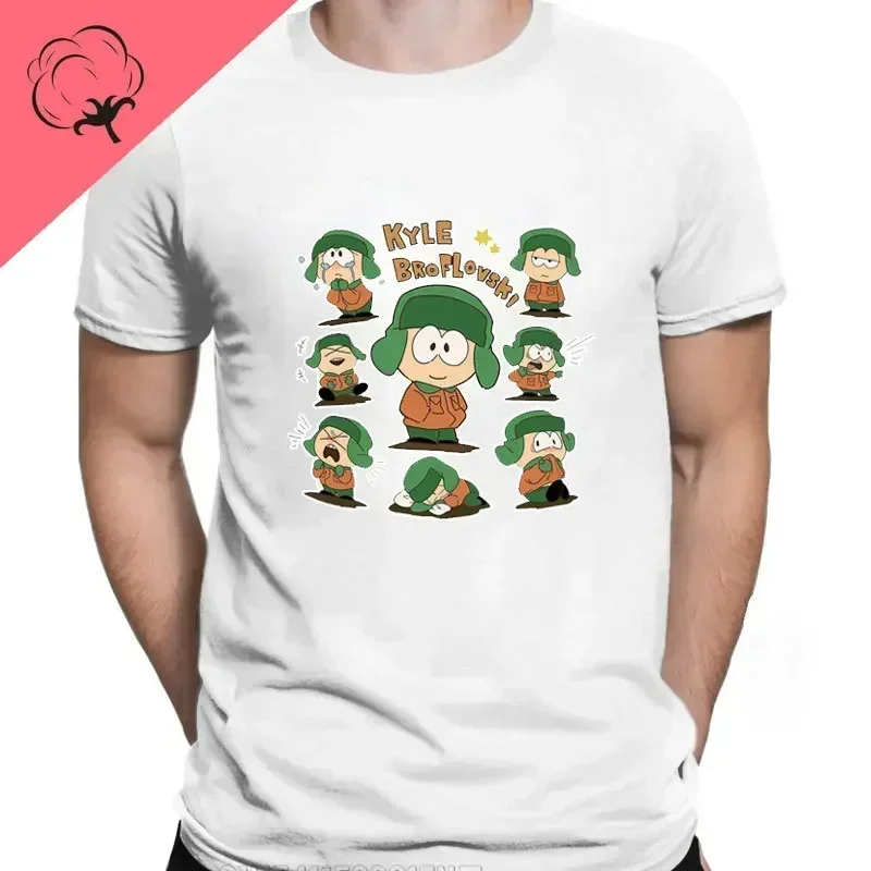 S-South Park Men\'s and Women\'s T-shirt Cute Anime Straight Uttta Cycling Stan Kyle Eric Cartman Kenny Printed Tops Streetwear