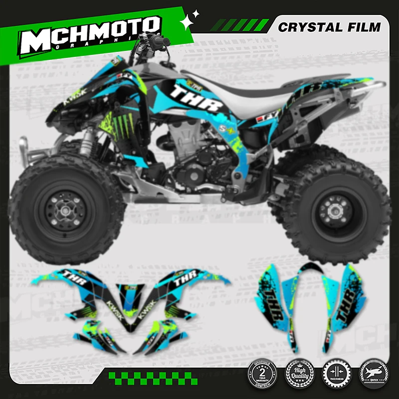 

MCHMFG MOTOR For Kawasaki 450R KFX 450 Motorcycle Graphics Background Decal Stickers Kits Number Name Customize 001