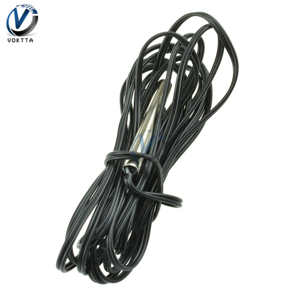 NTC 10K Ohm 1% 3435 Thermistor Temperature Temp Thermostat Cylinder 1.5m 150cm Probe 30cm T106 / 10K waterproof probe Dropship