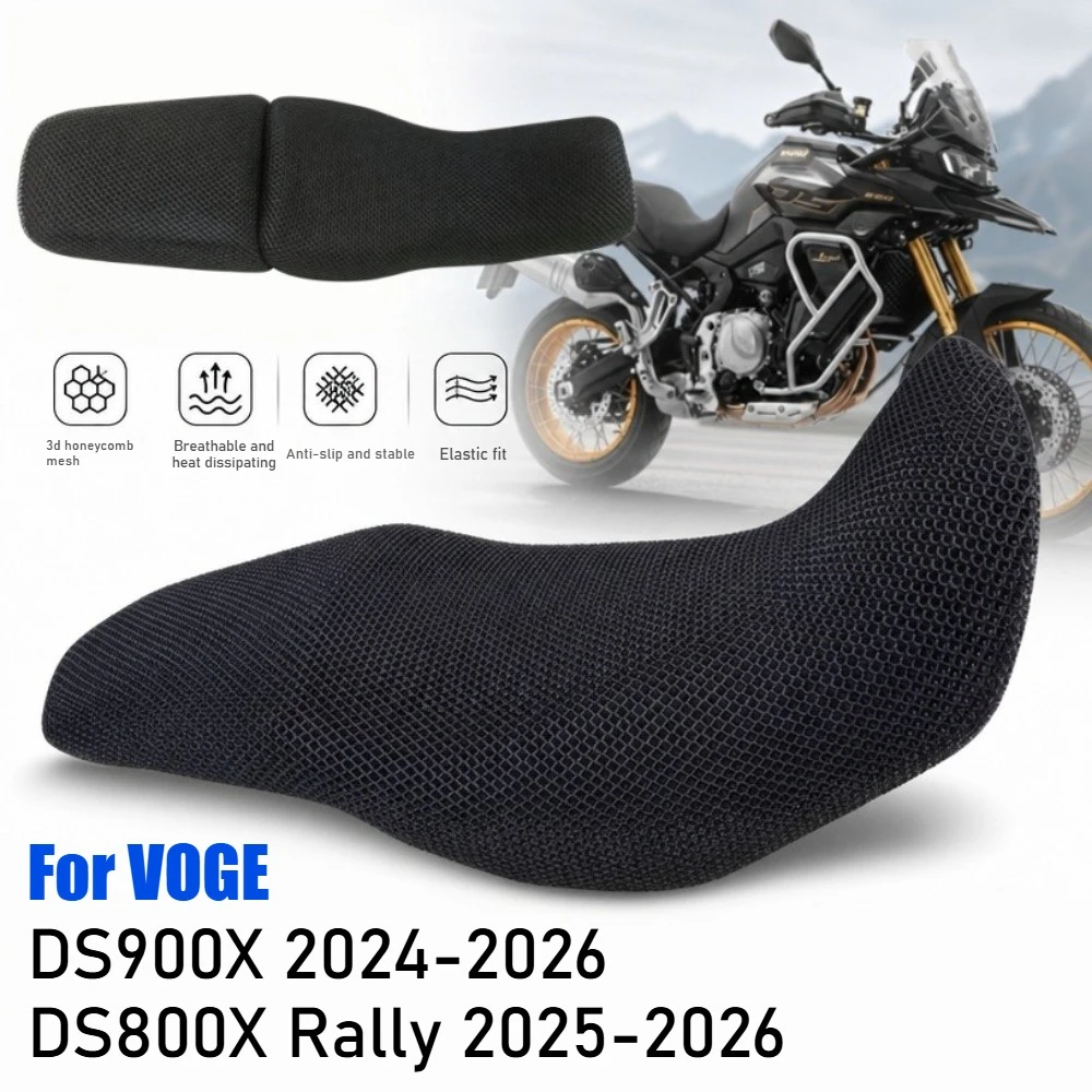 For VOGE DS900X DS800X Rally DSX 900 800 800DSX  Motorcycle Seat Cover Breathable Heat Mesh Fabric Seat Cushion Protect Cover